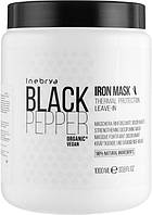 Inebrya маска для волос укрепляющая несмываемая для непослушных волос Black Pepper Iron Mask 1000мл