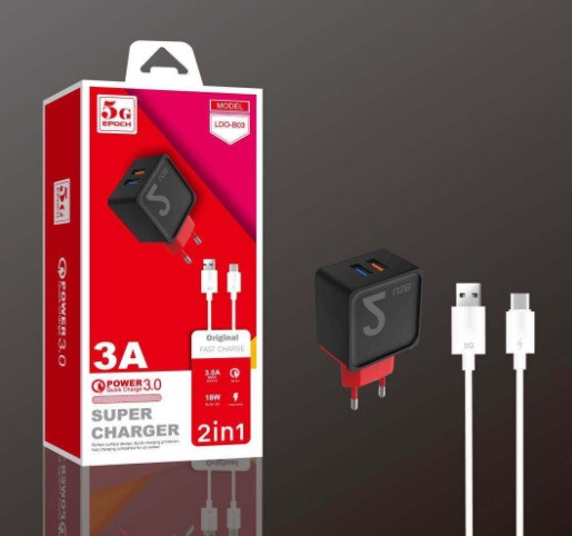 Зарядний пристрій LDO B03 Qualcomm QC3.0, фото 1