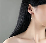 Двосторонні сережки Roman Time рожеве золото, фото 3