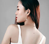 Сережки з перлами Srcoi рожеве золото, фото 2