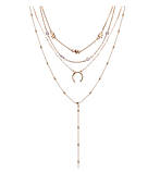 Багатошаровий ланцюжок із підвісками Місяць, фото 2