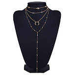 Багатошаровий ланцюжок із підвісками Місяць, фото 5