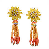 Сережки-пензля з бісеру Zara, фото 2