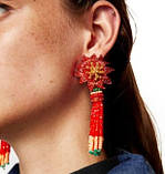 Сережки-пензля з бісеру Zara, фото 10