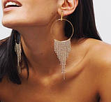 Сережки зі стразами E1638, фото 2