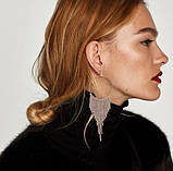 Сережки зі стразами E1638, фото 3