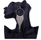 Сережки зі стразами E1638, фото 8