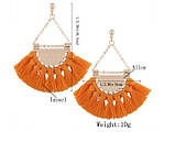 Складні текстильні сережки Bohema, фото 3