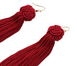 Жіночі довгі сережки-пензля Saint Laurent, фото 8