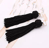 Жіночі довгі сережки-пензля Saint Laurent, фото 9