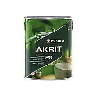 Напівматова фарба для вологих приміщень Eskaro Akrit 20 2,85 л