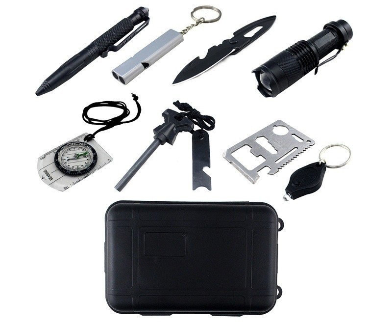 Туристичний набір для виживання 9 в 1, фото 1