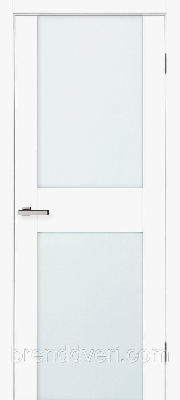 Дврі міжкімнатні Cortex Gloss 03 white matt triplex молочний