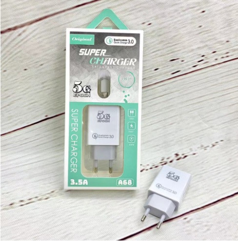 Зарядний пристрій A68 Qualcomm QC3.0, фото 1