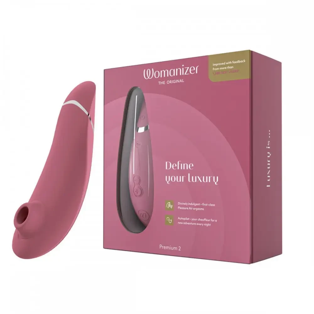 Вакуумний кліторальний стимулятор Womanizer Premium 2 Respberry, фото 1