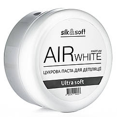 Цукрова паста для депіляції Silk&Soft Air white парфумована 400 г № 01 Ультра м'яка