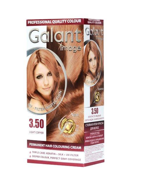 Стійка крем-фарба для волосся Galant Image 3.50 золотисто-мідний 115 мл