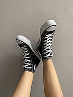 Конверс кеди жіночі. Кроси Converse Hight х Chuck Taylor Platform чорні. Стильні кросівки Конверс., фото 5