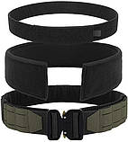 Тактичний ремінь KRYDEX з внутрішнім ременем та підкладкою для спини, фото 5