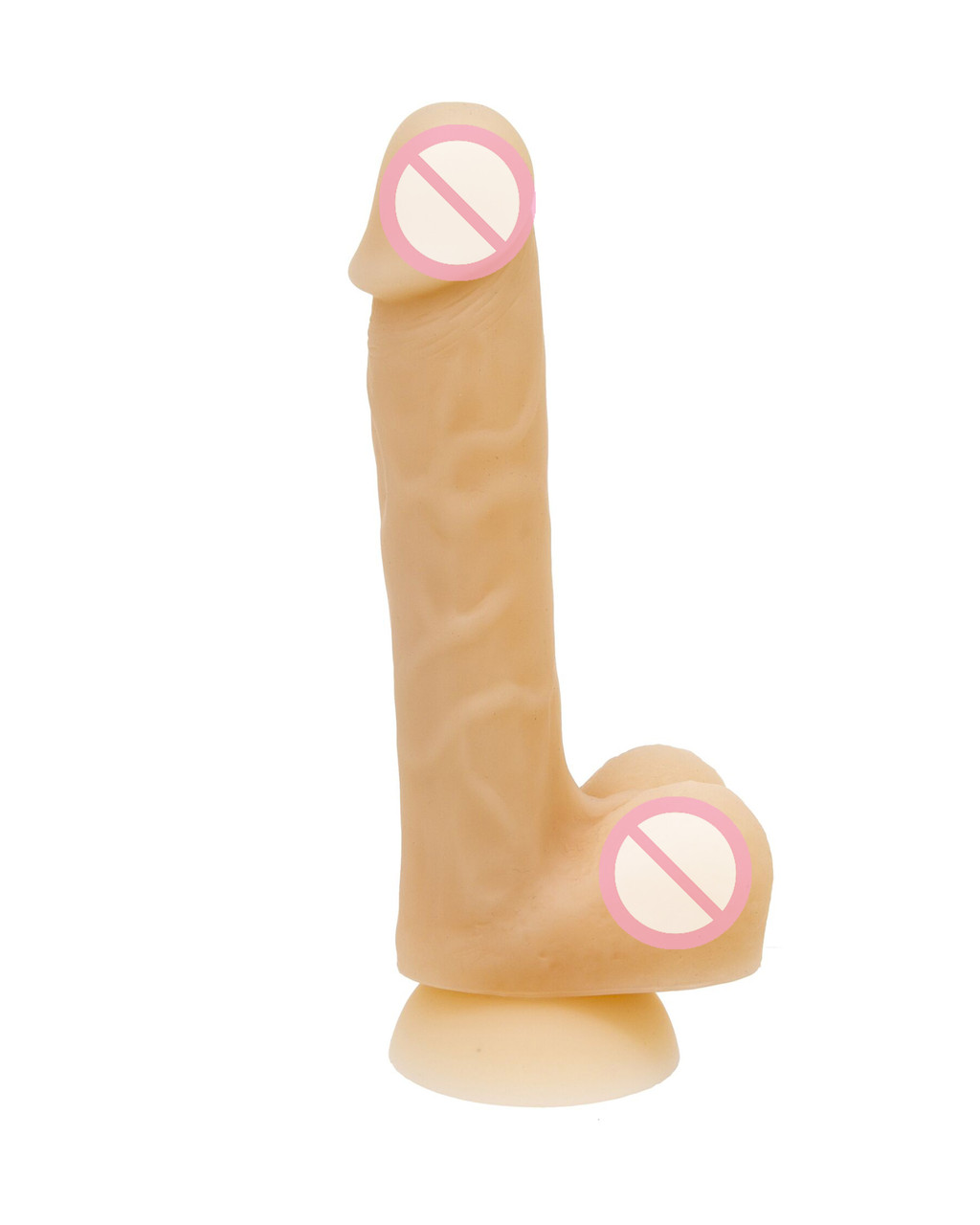 Фалоїмітатор реалістичний із мошокою ADDICTION — DAVID — 8" Bendable Silicone Dong