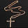 Хрест Домініка Торетто з ланцюжком Золотий, хрестик Вин Дизеля | крест Доминика Торетто с цепочкой, фото 3