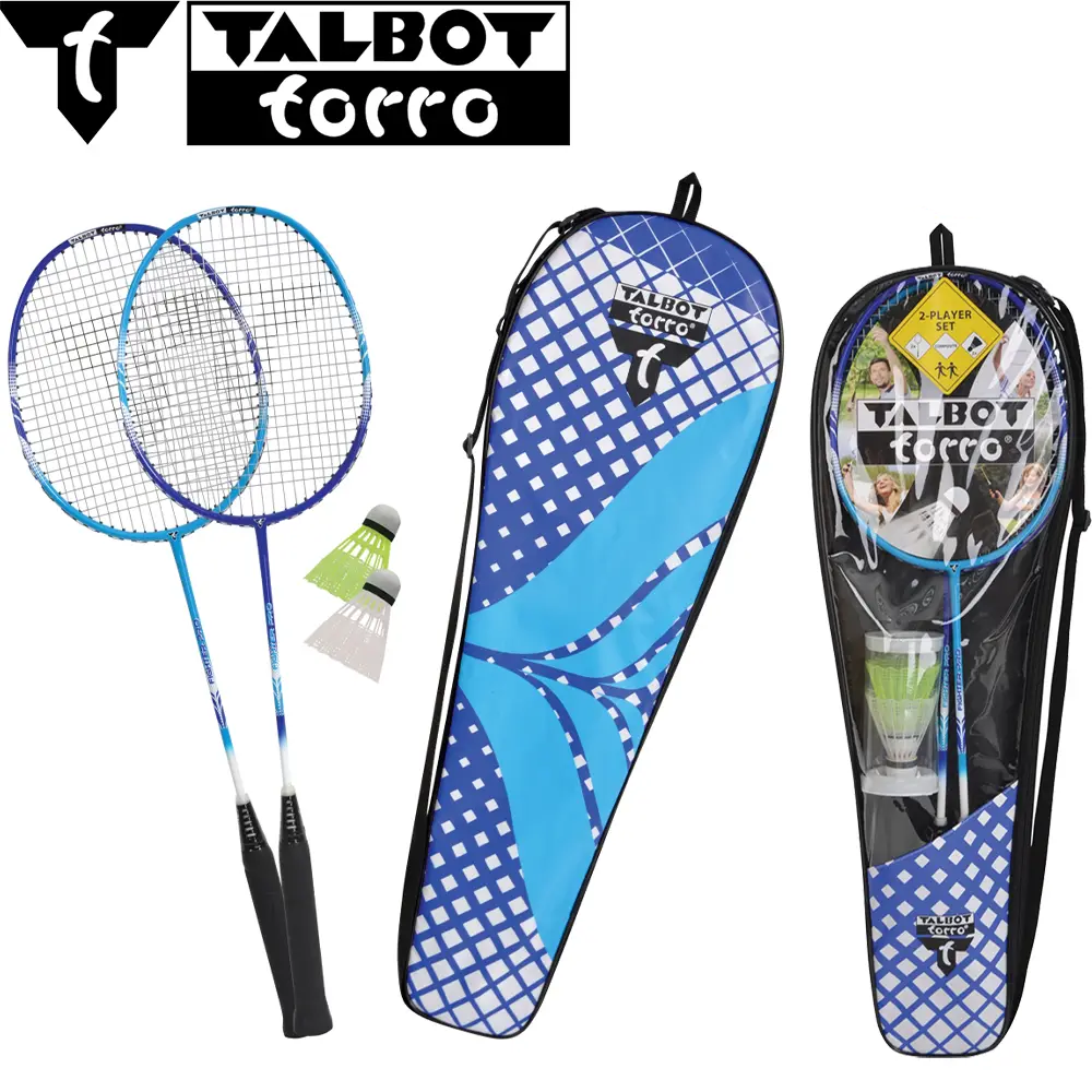 Набір для бадмінтону Talbot Torro Badminton Set 2 Fighter Pro Set Composite 2 ракетки 2 волана чохол
