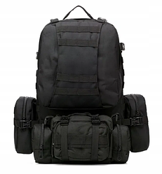 Рюкзак тактичний військовий із підсумками Defense Assembly BACKPACK 50 л чорний