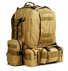 Рюкзак тактичний військовий із підсумками Defense Assembly BACKPACK 50 л койот