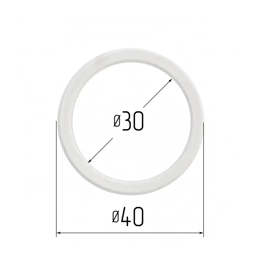 Протекторное термокольцо для натяжных потолков - диаметр 30 мм (наружный 39,6мм)