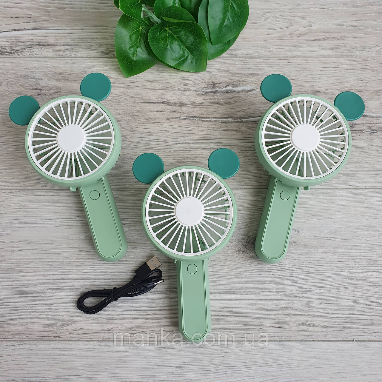 Вентилятор 1188-1 В (120) 4 кольори, 1шт у коробці, карабін, підсвічування, підставка під телефон, фото 1