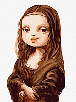 Картина по номерам "Современная Мона Лиза" Идейка холст на подрамнике 30х40см KHO4852