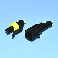 Автороз'єм гермет. (корпуса+клеми) штекер+гніздо 1конт. ZLA0875