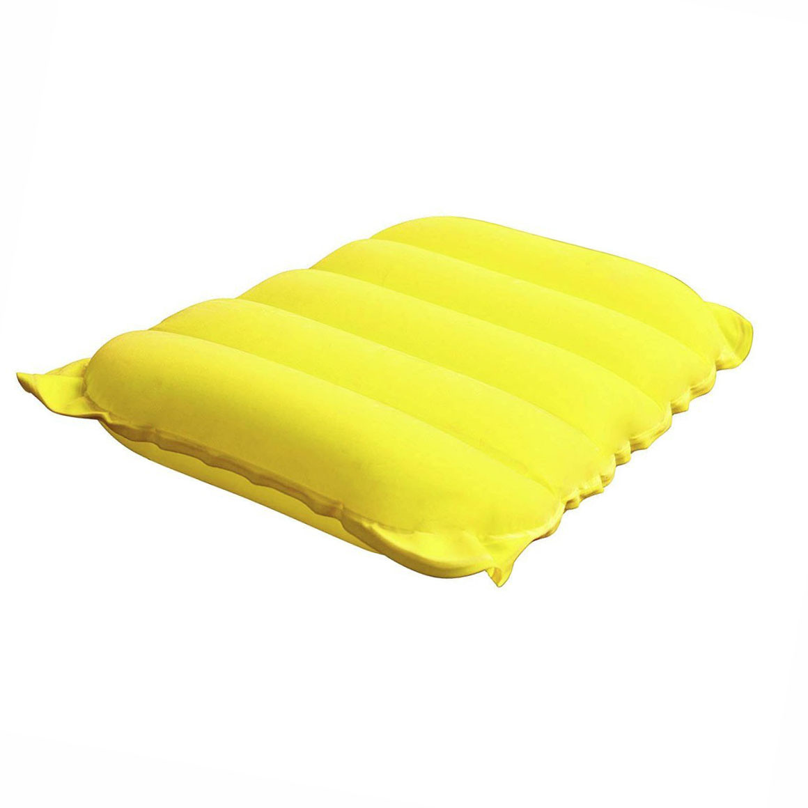 Надувна флокована подушка Bestway 67485, жовта, 38 х 24 х 9 см
