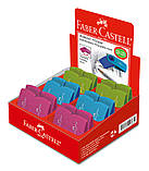 Гумка Faber-Castell Mini SLEEVE вініловий неон в пГумкаовому чохлі, фото 3