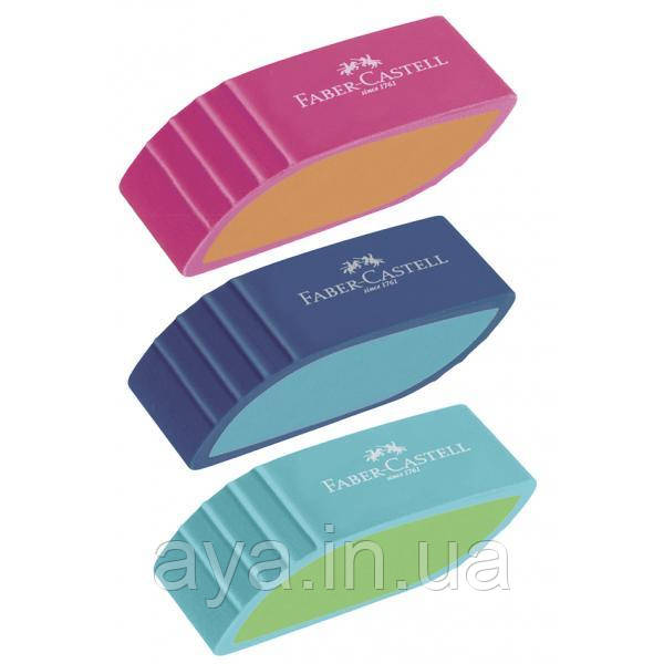 Гумка вінілова двокольорова Faber-Castell Bicolor eraser, Різнокольоровий, фото 1