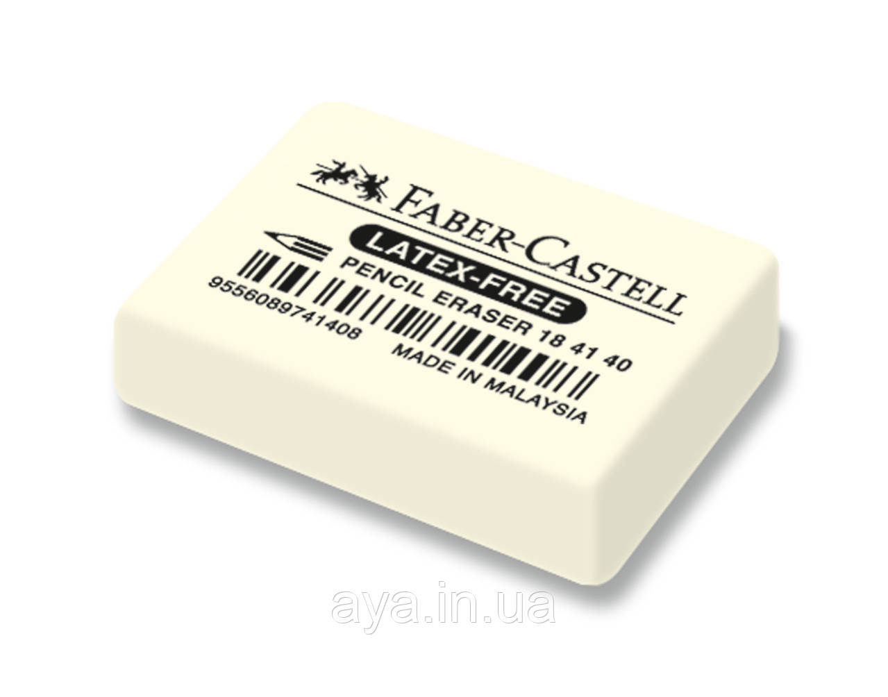 Гумка Faber-Castell 7041-40 каучуковий білий, фото 1