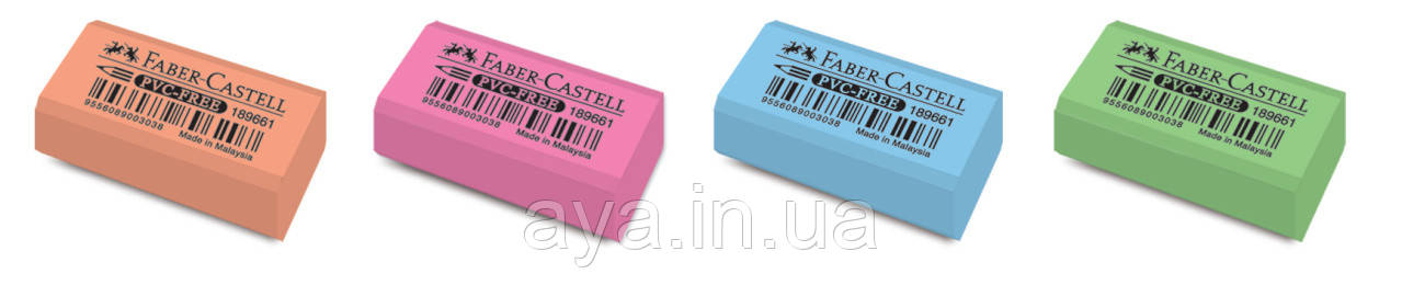 Гумка Faber-Castell вініловий неоновий