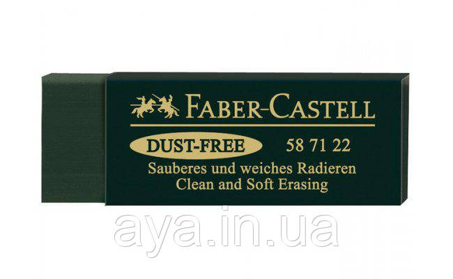Гумка вінілова Faber-Castell Dust-Free (темно-зелений) 587122, фото 1