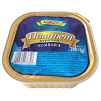 Паштет курячий класичний Agrico алюмінієвий контейнер 300 г, 6шт/ящ