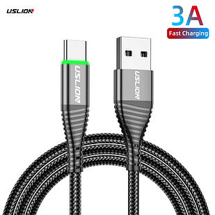 Кабель USB Type-C — USB (1m) 3.0 A Fast Charging дата-дрот швидкого заряджання та передавання даних для телефона