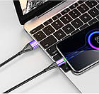 Кабель microUSB — USB (2m) 3.0 А Fast Charging дата-дрот швидкого заряджання передавання даних для телефона USLION, фото 9
