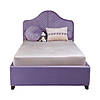 Ліжко дитяче м'яке MeBelle BABYSHELL 90х190 см односпальне з підйомним мех., лавандовий, бузковий велюр, фото 2