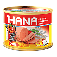 Консерва куриная колбаса HANA с паприкой 200 г, 24шт/ящ