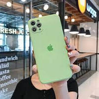Чохол накладка бампер на Apple iPhone 12 Pro Max Айфон 6,7 дюймов Silicone Case Колір fresh green Full Camera