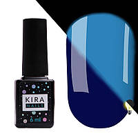 Гель-лак Kira Nails FLUO № 010 (синий, флуоресцентный), 6 мл