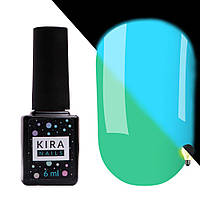 Гель-лак Kira Nails FLUO № 011 (мятный, флуоресцентный), 6 мл