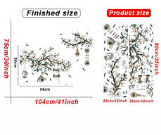 Вінілові наклейки Біла Магнолія (лист 60 х 90 см) б54-8 XYHY-AB, фото 2