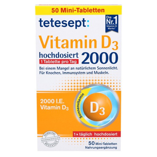 Вітамін D3 2000 Tetesept Vitamin D3 2000, фото 1