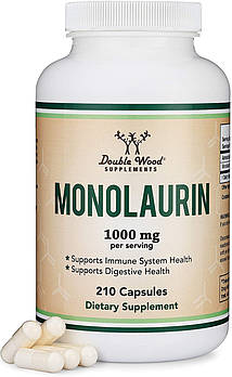 Double Wood Monolaurin 1000 mg. 210 капсул.