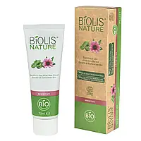 BIOLIS NATURE – 99% натуральні інгредієнти! Зубна паста біо Sensetiv з алое віра та ехінацеєю, Італія